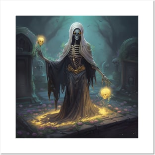 Necromancer summoning the dead Posters and Art